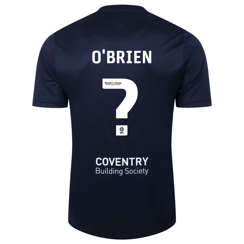 Niño Camiseta Fionn O'brien #0 Rojo Azul Marino 2ª Equipación 2023/24 La Camisa Argentina