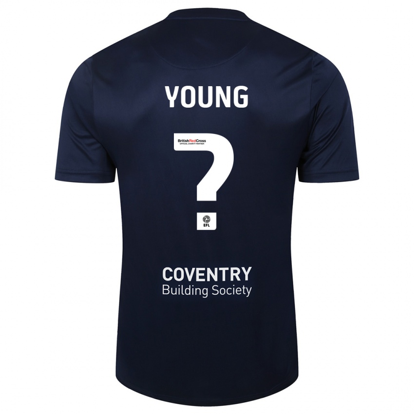 Niño Camiseta Shay Young #0 Rojo Azul Marino 2ª Equipación 2023/24 La Camisa Argentina