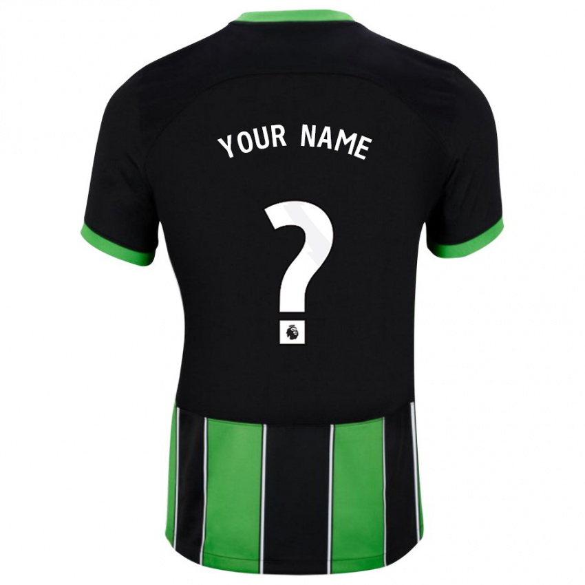 Niño Camiseta Su Nombre #0 Verde Negro 2ª Equipación 2023/24 La Camisa Argentina