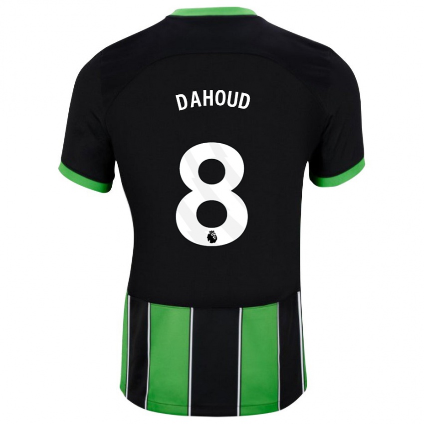 Niño Camiseta Mahmoud Dahoud #8 Verde Negro 2ª Equipación 2023/24 La Camisa Argentina