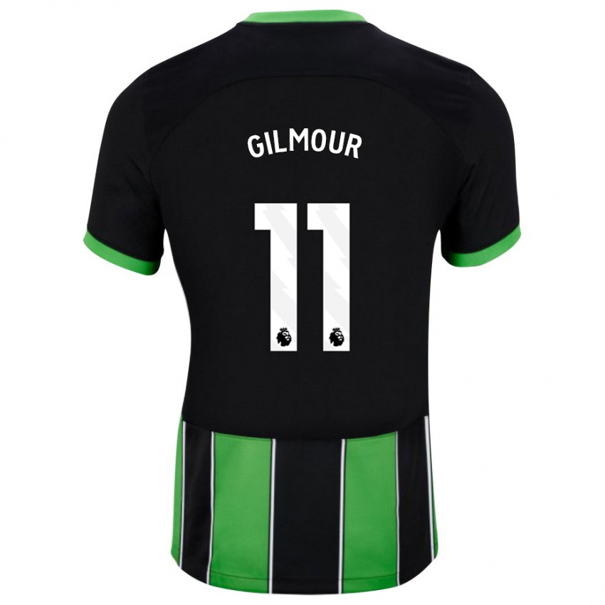 Niño Camiseta Billy Gilmour #11 Verde Negro 2ª Equipación 2023/24 La Camisa Argentina