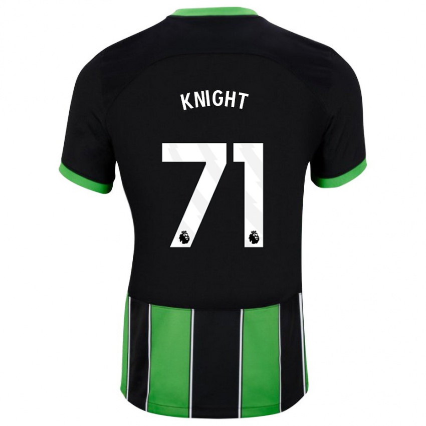 Niño Camiseta Joe Knight #71 Verde Negro 2ª Equipación 2023/24 La Camisa Argentina