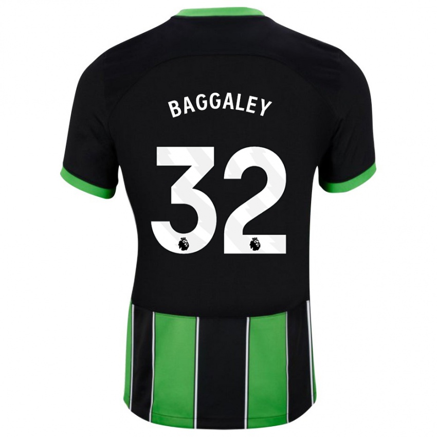 Niño Camiseta Sophie Baggaley #32 Verde Negro 2ª Equipación 2023/24 La Camisa Argentina