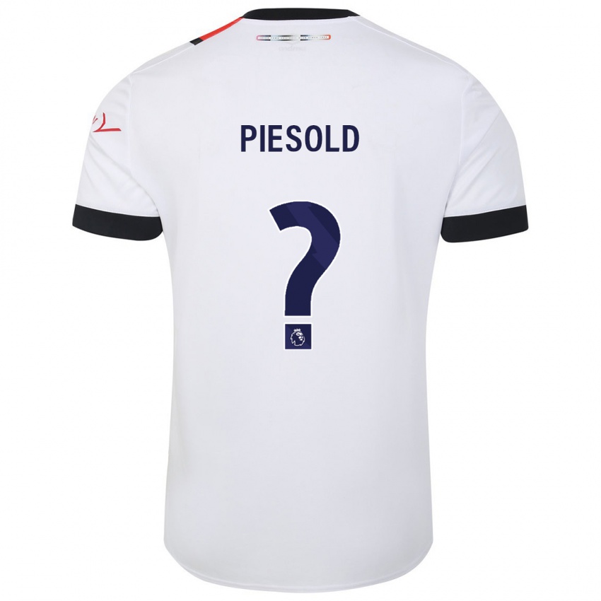 Niño Camiseta Axel Piesold #0 Blanco 2ª Equipación 2023/24 La Camisa Argentina