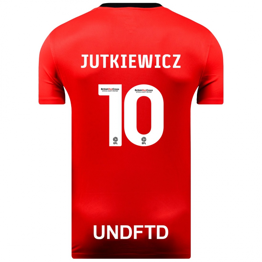 Niño Camiseta Lukas Jutkiewicz #10 Rojo 2ª Equipación 2023/24 La Camisa Argentina