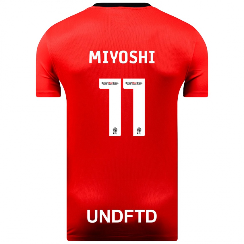 Niño Camiseta Koji Miyoshi #11 Rojo 2ª Equipación 2023/24 La Camisa Argentina