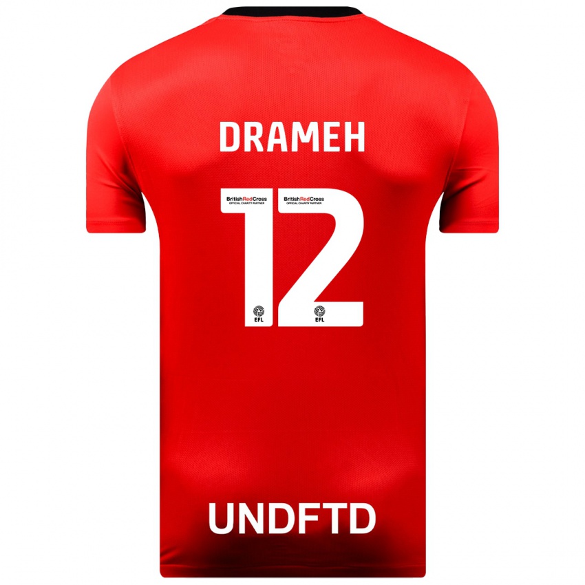 Niño Camiseta Cody Drameh #12 Rojo 2ª Equipación 2023/24 La Camisa Argentina