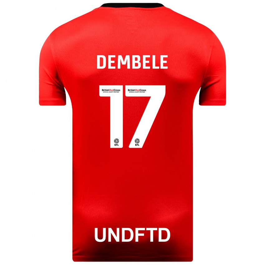 Niño Camiseta Siriki Dembélé #17 Rojo 2ª Equipación 2023/24 La Camisa Argentina