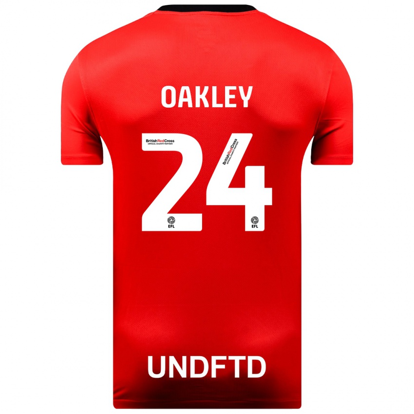 Niño Camiseta Marcel Oakley #24 Rojo 2ª Equipación 2023/24 La Camisa Argentina