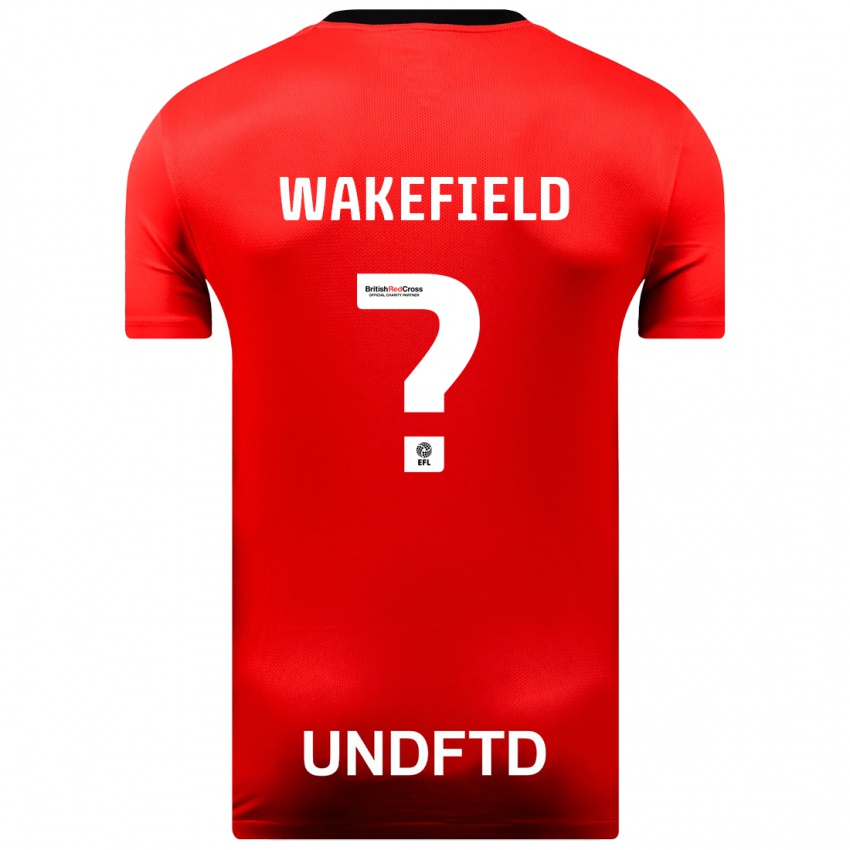 Niño Camiseta Kieran Wakefield #0 Rojo 2ª Equipación 2023/24 La Camisa Argentina