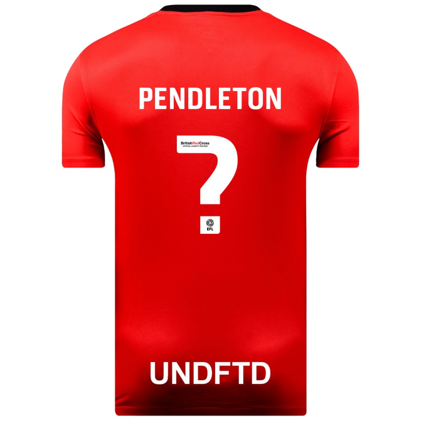 Niño Camiseta Byron Pendleton #0 Rojo 2ª Equipación 2023/24 La Camisa Argentina