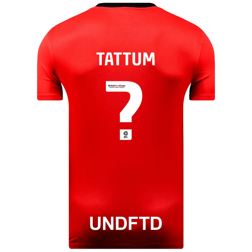 Niño Camiseta Frank Tattum #0 Rojo 2ª Equipación 2023/24 La Camisa Argentina