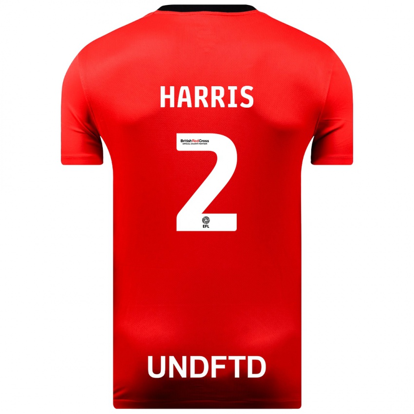Niño Camiseta Martha Harris #2 Rojo 2ª Equipación 2023/24 La Camisa Argentina