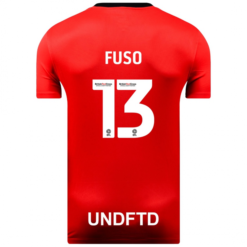 Niño Camiseta Ivana Fuso #13 Rojo 2ª Equipación 2023/24 La Camisa Argentina