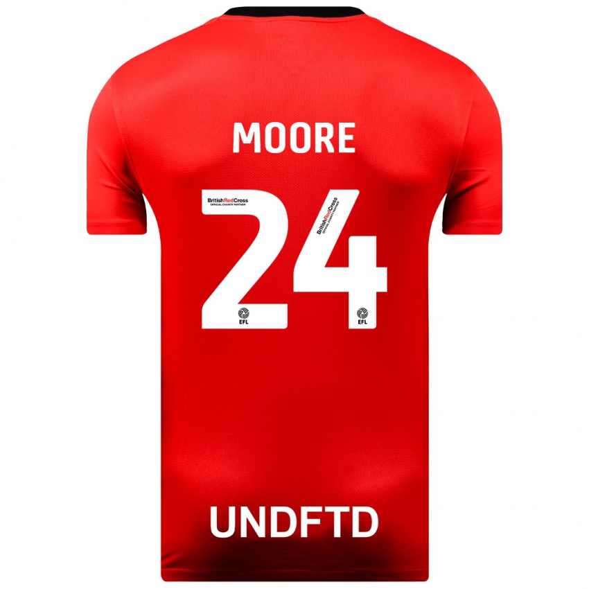 Niño Camiseta Jade Ellis Moore #24 Rojo 2ª Equipación 2023/24 La Camisa Argentina