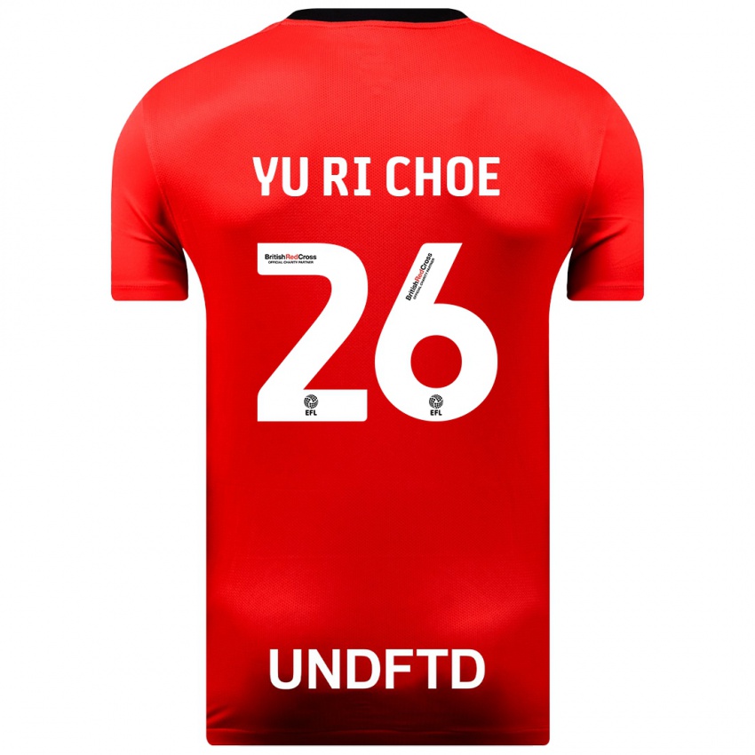 Niño Camiseta Yu-Ri Choe #26 Rojo 2ª Equipación 2023/24 La Camisa Argentina