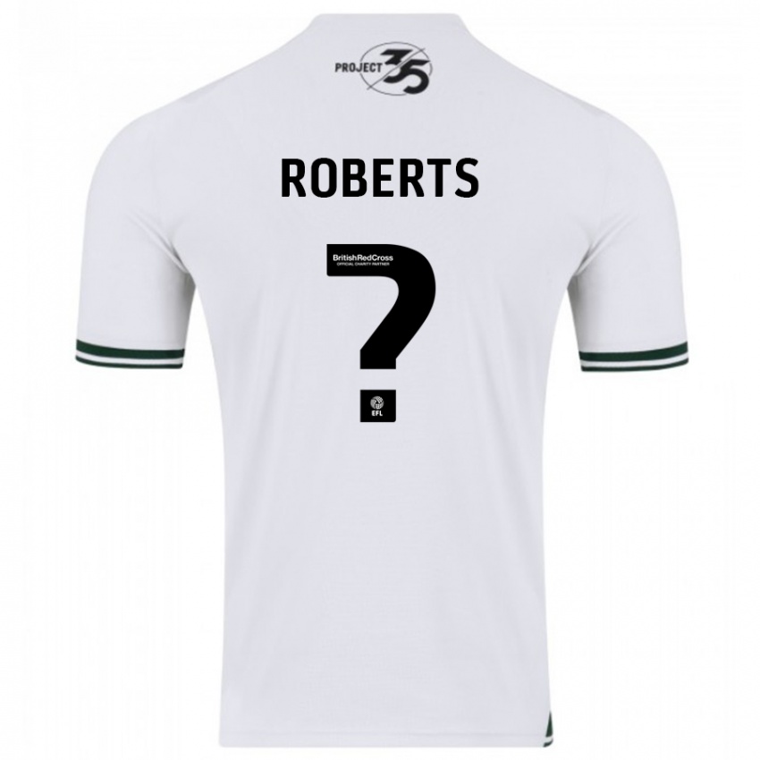 Niño Camiseta Caleb Roberts #0 Blanco 2ª Equipación 2023/24 La Camisa Argentina