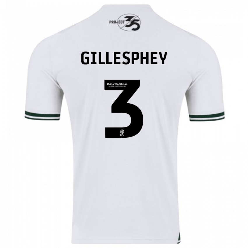 Niño Camiseta Macaulay Gillesphey #3 Blanco 2ª Equipación 2023/24 La Camisa Argentina