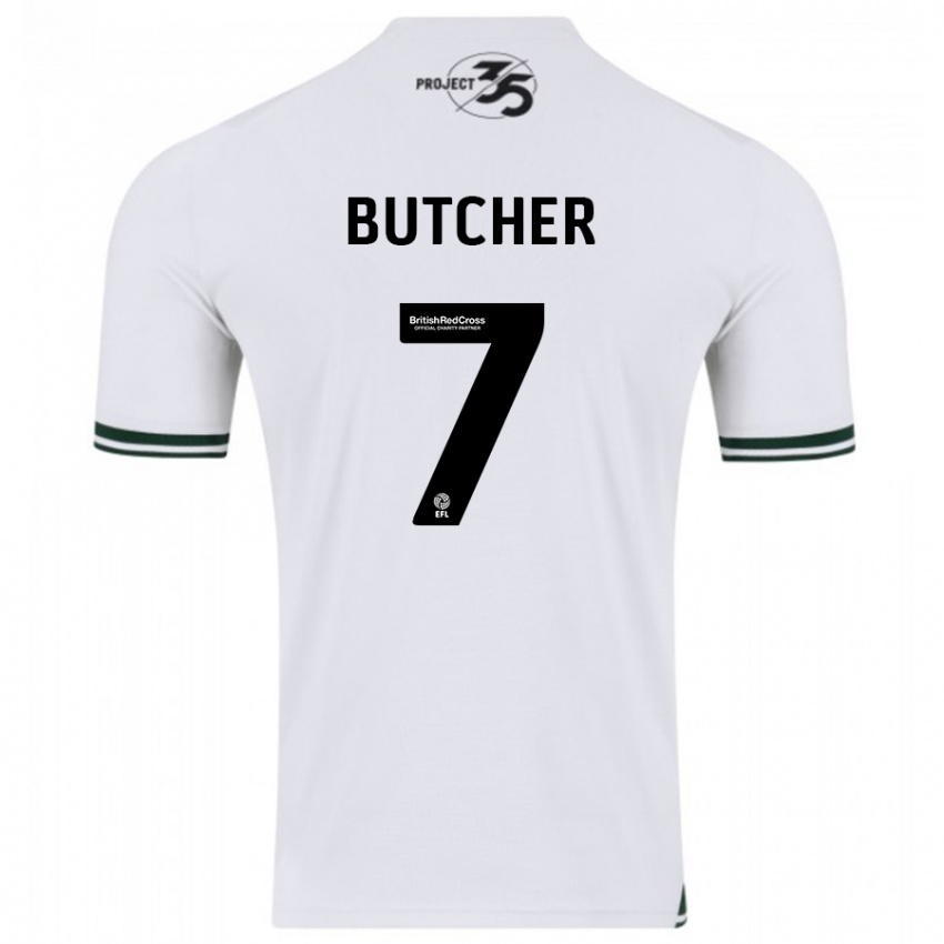 Niño Camiseta Matt Butcher #7 Blanco 2ª Equipación 2023/24 La Camisa Argentina