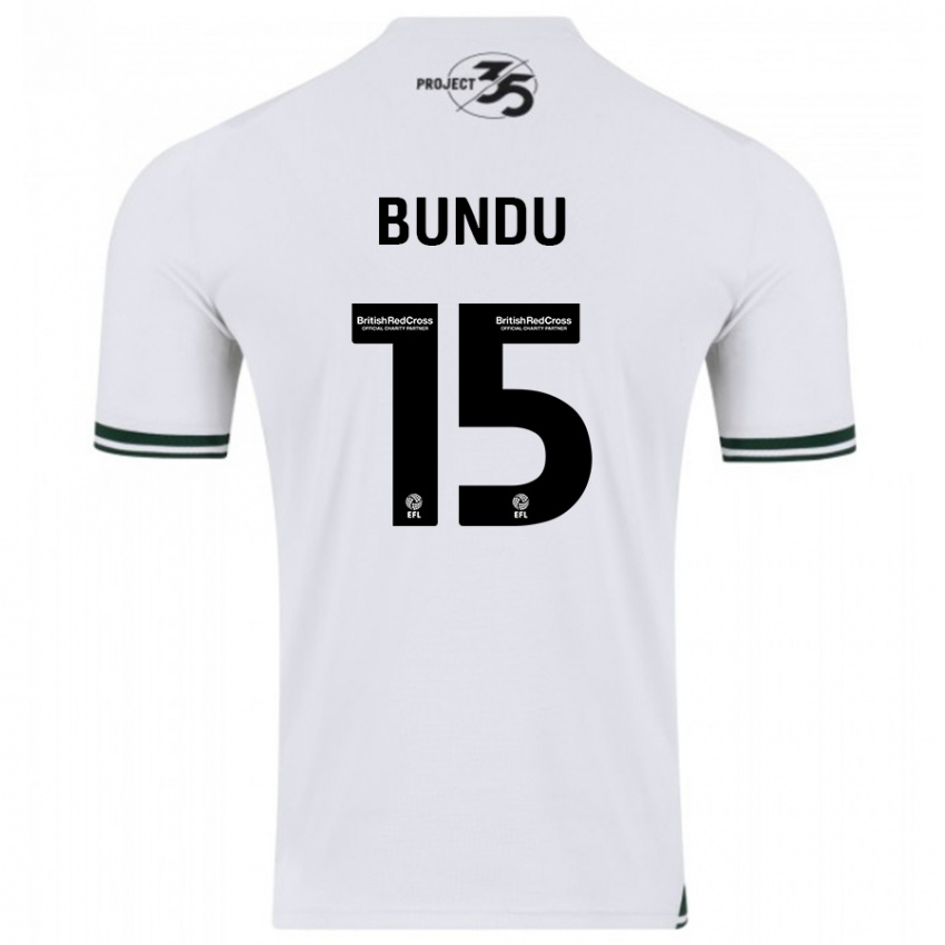 Niño Camiseta Mustapha Bundu #15 Blanco 2ª Equipación 2023/24 La Camisa Argentina