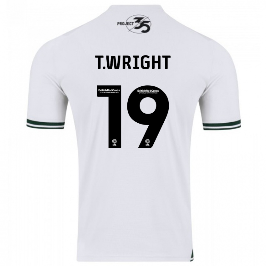 Niño Camiseta Tyreik Wright #19 Blanco 2ª Equipación 2023/24 La Camisa Argentina