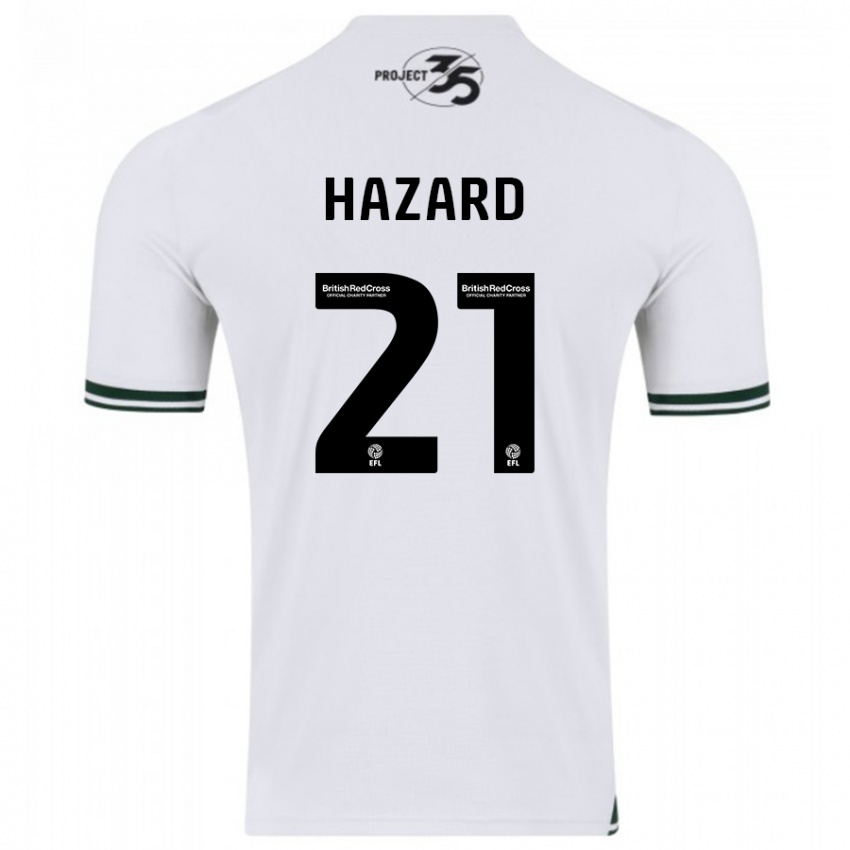 Niño Camiseta Conor Hazard #21 Blanco 2ª Equipación 2023/24 La Camisa Argentina