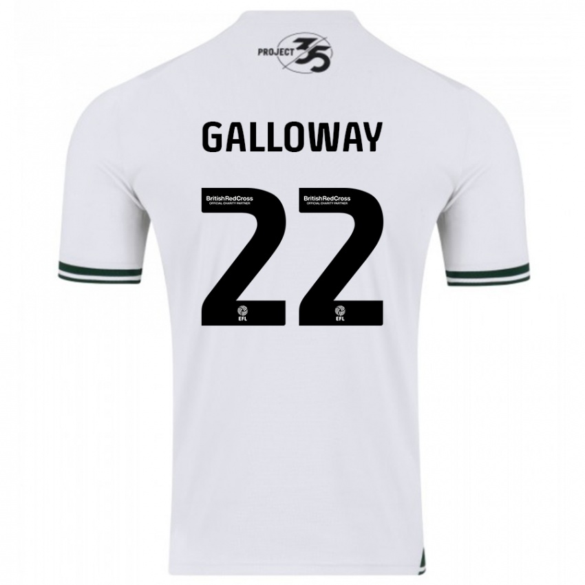 Niño Camiseta Brendan Galloway #22 Blanco 2ª Equipación 2023/24 La Camisa Argentina