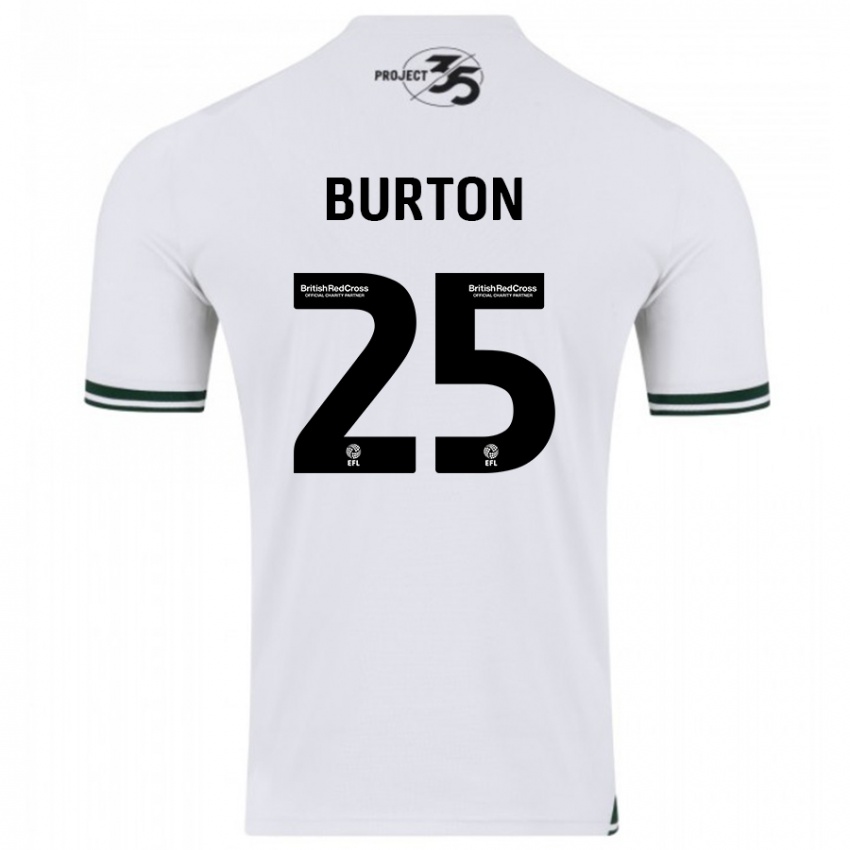 Niño Camiseta Callum Burton #25 Blanco 2ª Equipación 2023/24 La Camisa Argentina