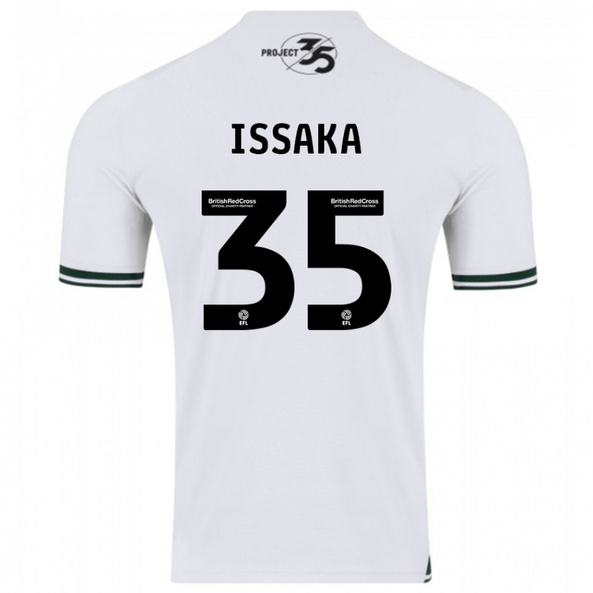 Niño Camiseta Freddie Issaka #35 Blanco 2ª Equipación 2023/24 La Camisa Argentina