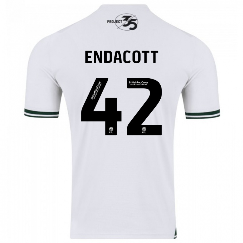 Niño Camiseta Jack Endacott #42 Blanco 2ª Equipación 2023/24 La Camisa Argentina