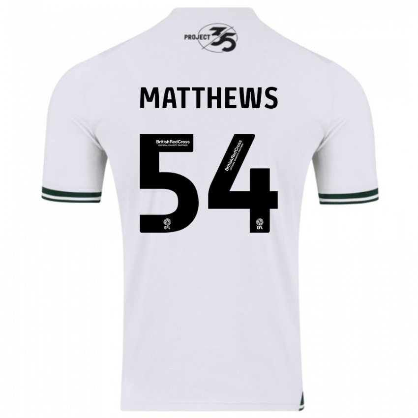 Niño Camiseta Jack Matthews #54 Blanco 2ª Equipación 2023/24 La Camisa Argentina