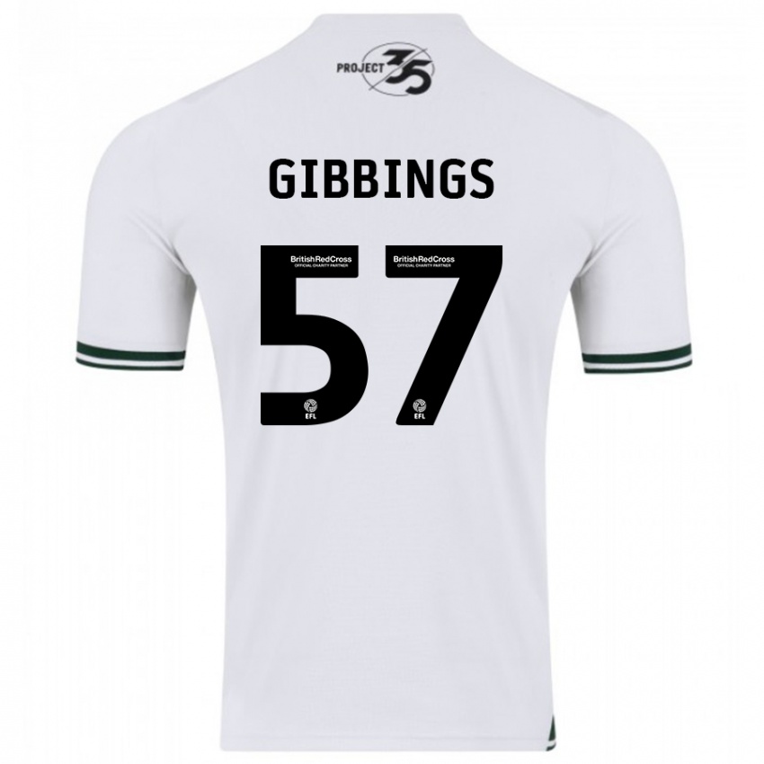 Niño Camiseta Cole Gibbings #57 Blanco 2ª Equipación 2023/24 La Camisa Argentina