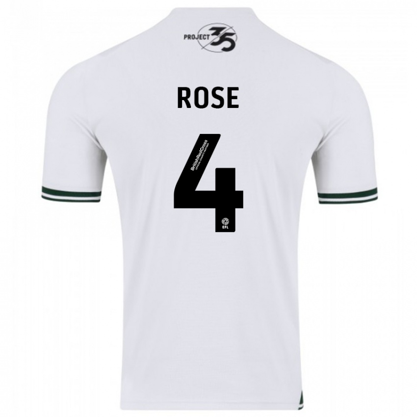 Niño Camiseta Jemma Rose #4 Blanco 2ª Equipación 2023/24 La Camisa Argentina