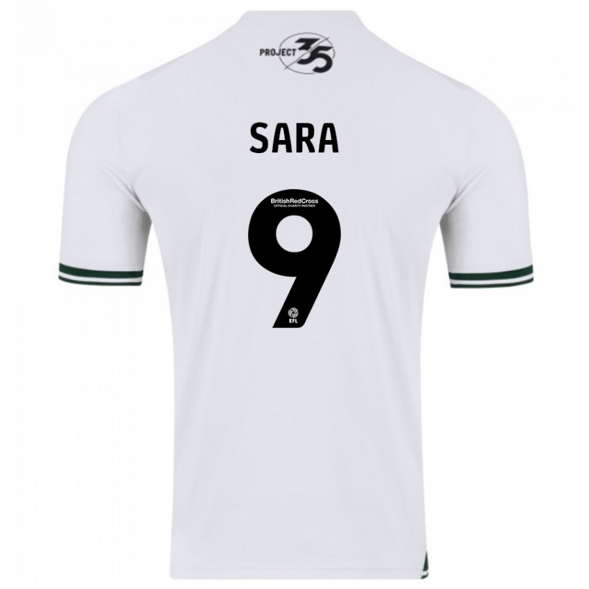 Niño Camiseta Ellie Sara #9 Blanco 2ª Equipación 2023/24 La Camisa Argentina