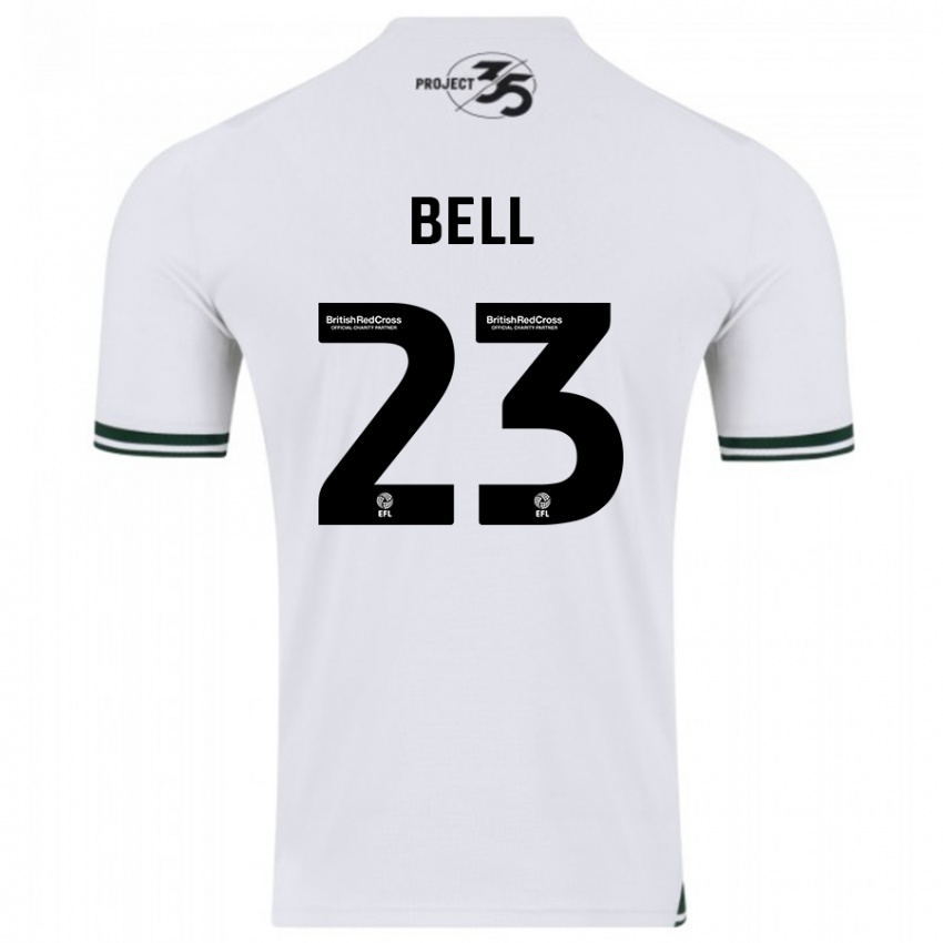 Niño Camiseta Katelyn Bell #23 Blanco 2ª Equipación 2023/24 La Camisa Argentina