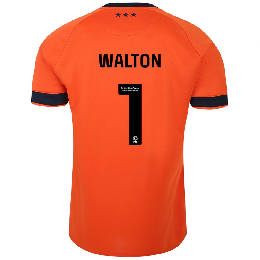 Niño Camiseta Christian Walton #1 Naranja 2ª Equipación 2023/24 La Camisa Argentina