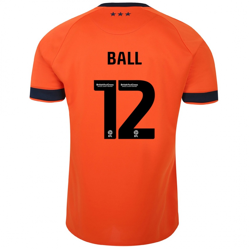 Niño Camiseta Dominic Ball #12 Naranja 2ª Equipación 2023/24 La Camisa Argentina