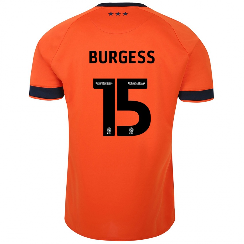 Niño Camiseta Cameron Burgess #15 Naranja 2ª Equipación 2023/24 La Camisa Argentina