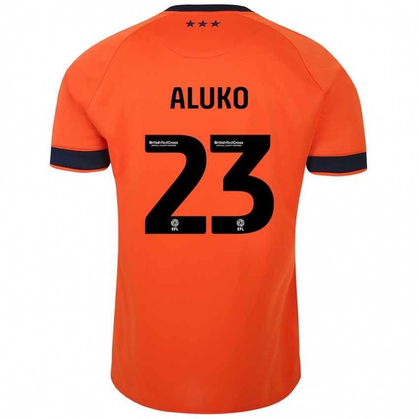 Niño Camiseta Sone Aluko #23 Naranja 2ª Equipación 2023/24 La Camisa Argentina