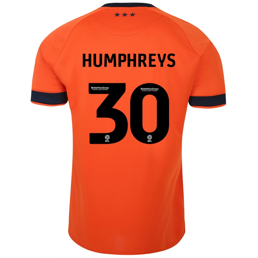 Niño Camiseta Cameron Humphreys #30 Naranja 2ª Equipación 2023/24 La Camisa Argentina