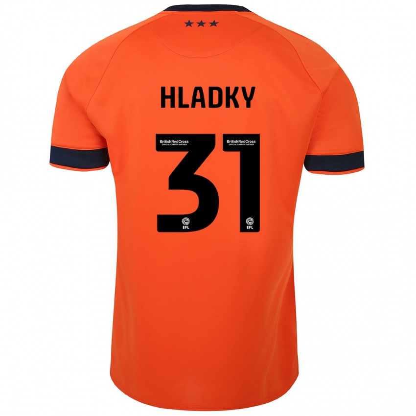 Niño Camiseta Vaclav Hladky #31 Naranja 2ª Equipación 2023/24 La Camisa Argentina