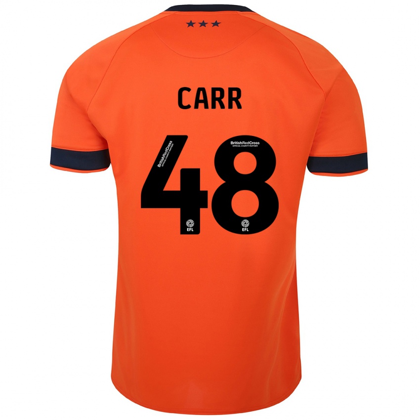 Niño Camiseta Ryan Carr #48 Naranja 2ª Equipación 2023/24 La Camisa Argentina