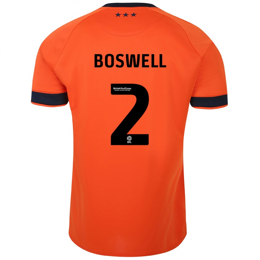 Niño Camiseta Maria Boswell #2 Naranja 2ª Equipación 2023/24 La Camisa Argentina