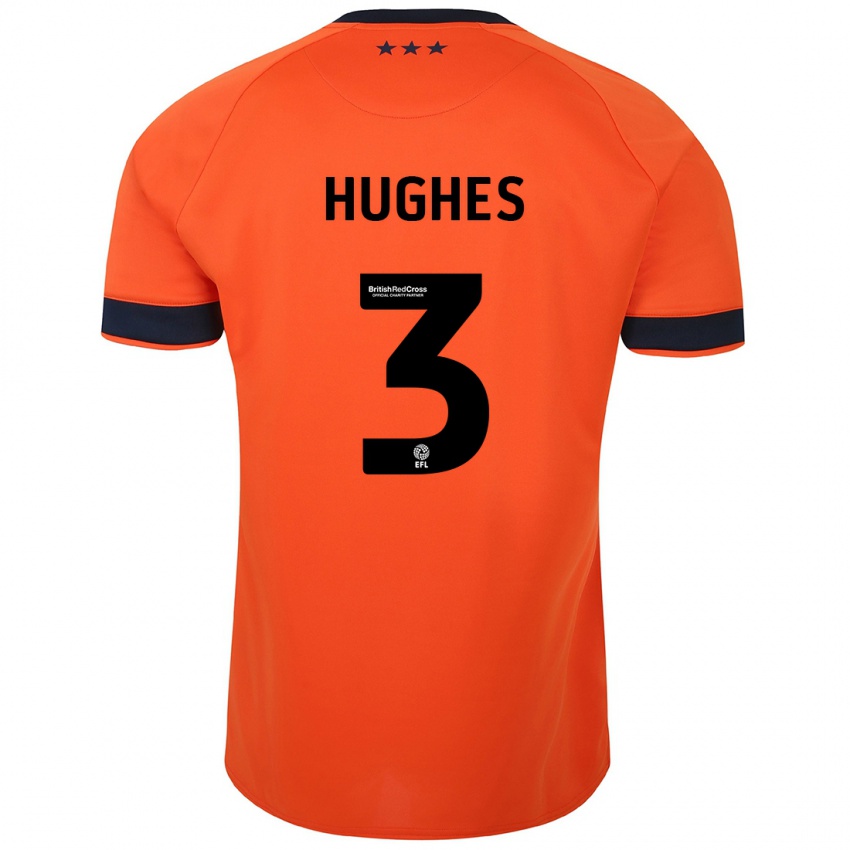 Niño Camiseta Summer Hughes #3 Naranja 2ª Equipación 2023/24 La Camisa Argentina