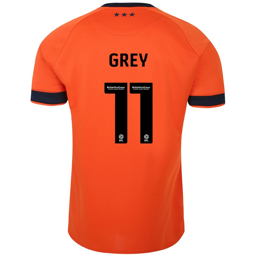 Niño Camiseta Anna Grey #11 Naranja 2ª Equipación 2023/24 La Camisa Argentina