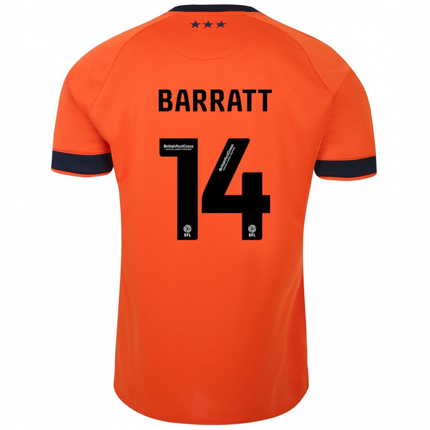 Niño Camiseta Zoe Barratt #14 Naranja 2ª Equipación 2023/24 La Camisa Argentina