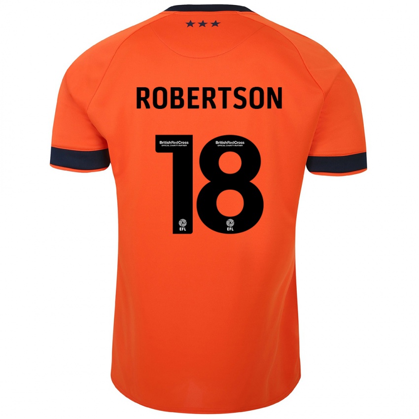 Niño Camiseta Kyra Robertson #18 Naranja 2ª Equipación 2023/24 La Camisa Argentina