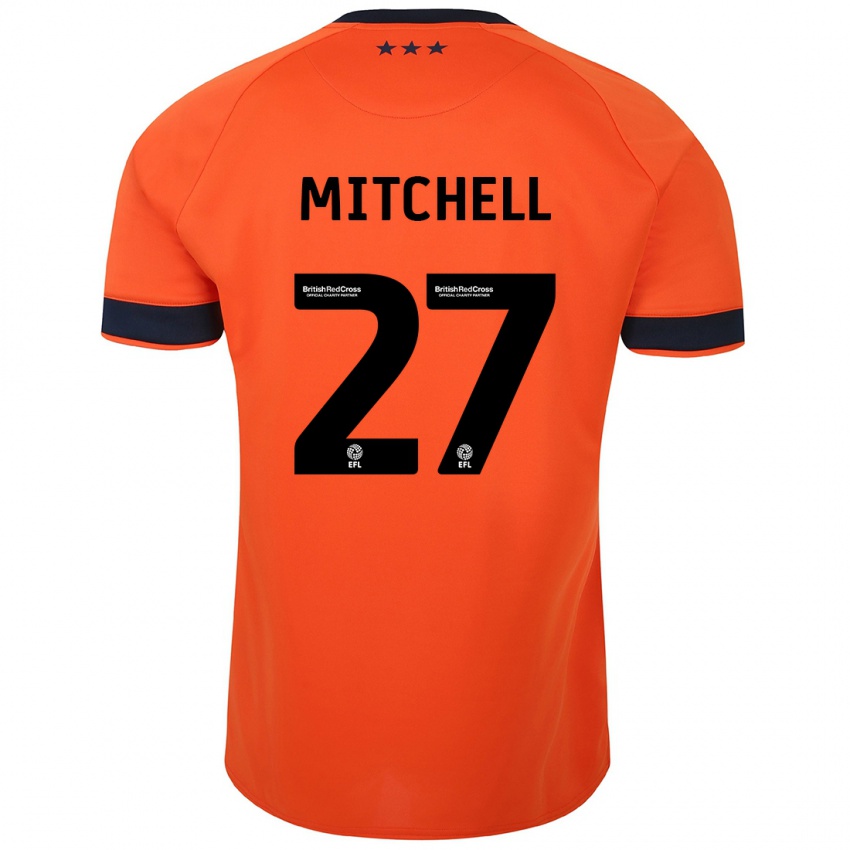 Niño Camiseta Leah Mitchell #27 Naranja 2ª Equipación 2023/24 La Camisa Argentina