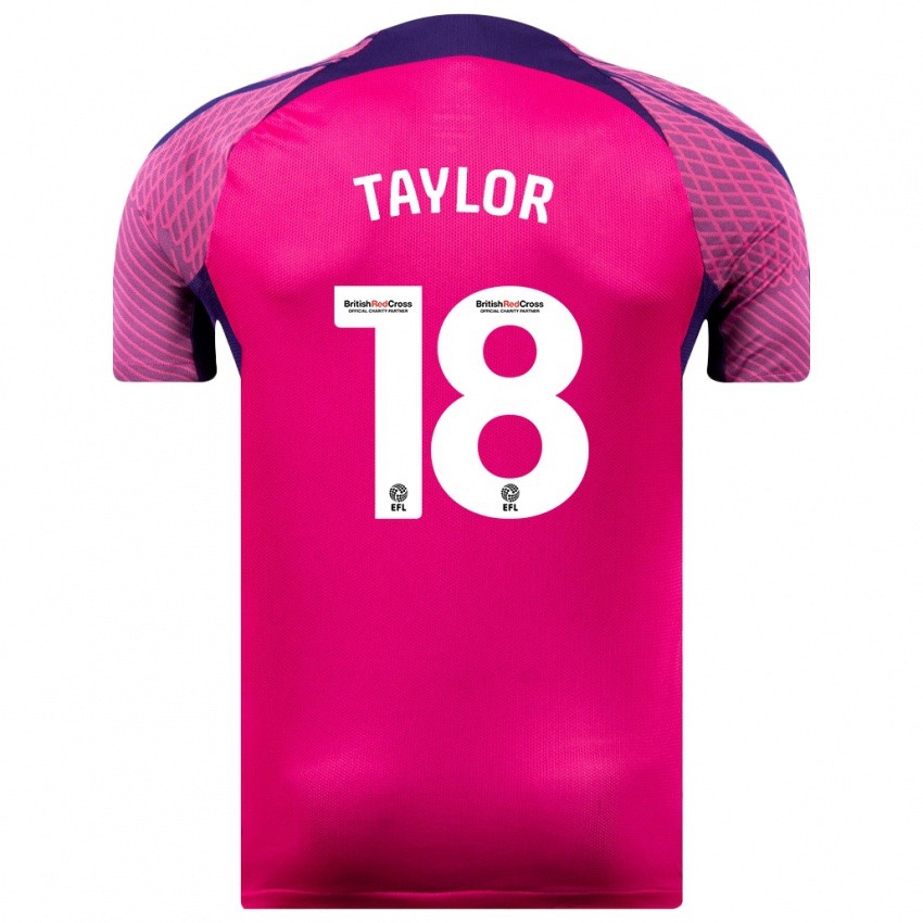 Niño Camiseta Ellis Taylor #18 Morado 2ª Equipación 2023/24 La Camisa Argentina