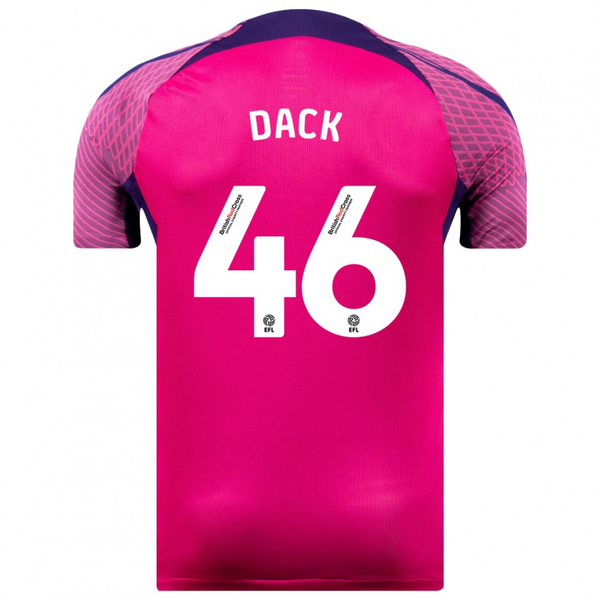 Niño Camiseta Bradley Dack #46 Morado 2ª Equipación 2023/24 La Camisa Argentina